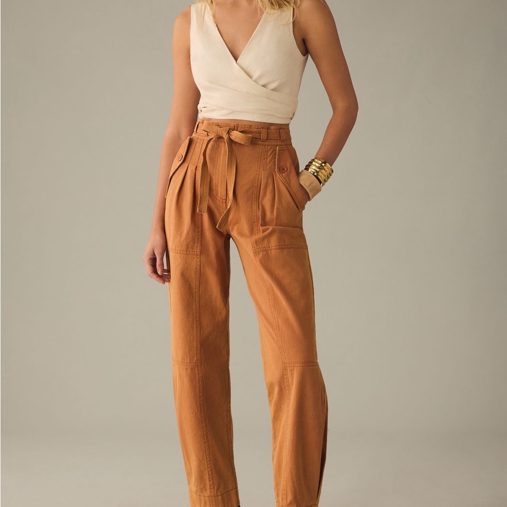 Stylish Brown Pants with Belt